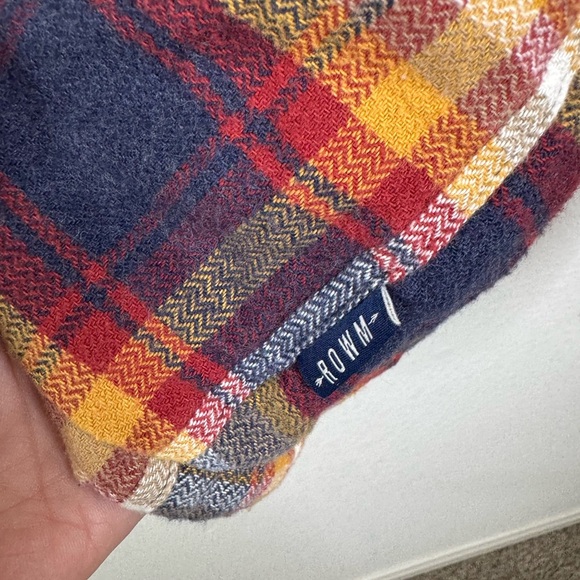 ROWM Men’s Flannel Shirt Jacket Sz L Sherpa Lined Plaid Fall Outdoor Thermal - Picture 7 of 8
